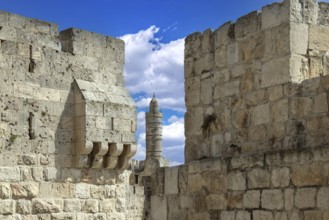 Israel, Jaffa Gate Jerusalem Old City that leads to Holy Sepulchre, Western Wall and Dome of Rock
