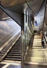 Benrather Straße subway station, Werhahn line, designed by artist Thomas Stricker, Düsseldorf,