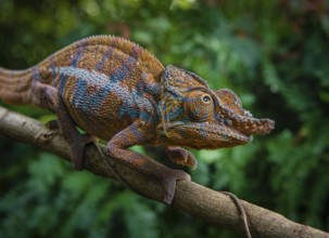 Male chameleon (Furcifer angelii) in the dry forests of western Madagascar