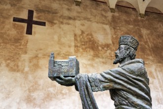 Statue of William II of Sicily, Norman King, Founder of Monreale Cathedral, Santa Maria Nuova,