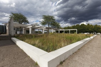Altstadtpark Garden of Memories by artist Dani Karavan, Duisburg Inner Harbour, Duisburg, North