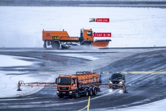 The onset of winter in North Rhine-Westphalia, flight operations are maintained at Düsseldorf