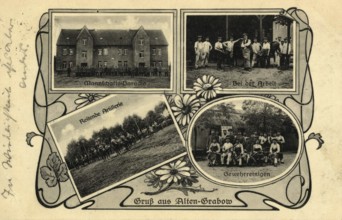 Alten-Grabow military training area, in the district of Jerichower Land in Saxony-Anhalt, postcard,