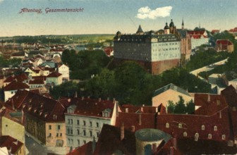 Altenburg, today Altenburger Land district, Thuringia, Germany, postcard, view around 1900 - 1910,