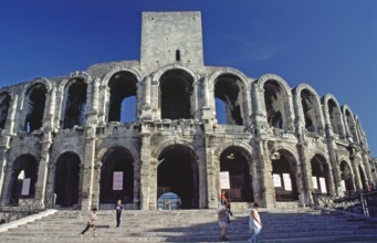 Roman theatre in Arles, southern France, June 1999, vintage, retro, old, historic