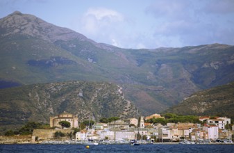 Saint-Florent on the Gulf of Saint-Florent in the Mediterranean, Haute-Corse, Corsica