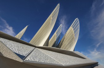 Zayed National Museum in Abu Dhabi, memorial to the late Zayed bin Sultan Al Nahyan, the museum is