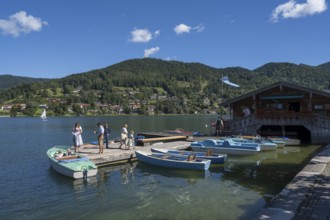 Bootsverleih am Tegernsee, Rottach-Egern, Upper Bavaria, Bavaria, Germany