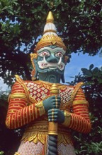 Temple guard statue at the Big Buddha statue on the island of Ko Samui, Thailand, December 2002,