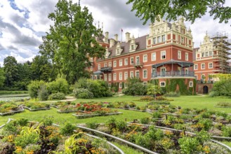 Muskau Castle in the Muskauer Park UNESCO World Heritage Site or Muzakowski Park in Bad Muskau,