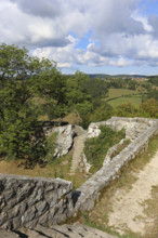 Castle ruins of Hohengundelfingen, ruins of a medieval hilltop castle, former headquarters of the