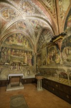 15th century frescoes in St. Catherine's Chapel, Collegiata di Santa Maria Assunta,