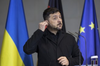 Volodymyr Zelensky (President of Ukraine) and Friedrich Merz (Chancellor of the Federal Republic of