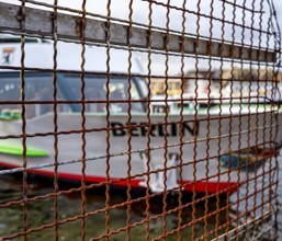 Stern- und Kreisschiffahrt ships spend the winter in the port of Berlin Tegel, Germany