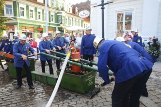 A popular event every year in August is when the Ystad Volunteer Fire Brigade takes the old fire
