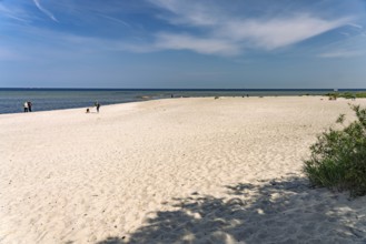 The beach of Laboe on the Kiel Fjord, Laboe, Schleswig-Holstein, Germany