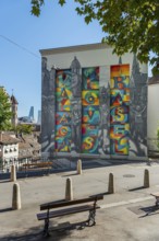 Malaga loves Basel, street art at Kohlenberg, Basel