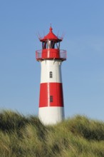 Lighthouse List-Ost am Ellenbogen on the island of Sylt, Germany