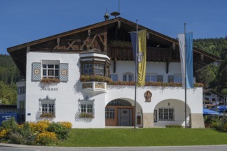 Town Hall, Schliersee, Upper Bavaria, Bavaria, Germany
