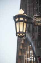 Details of the famous Sydney Harbour Bridge in the evening light, New South Wales, Australia.