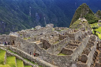 Comprehensive Ruin Landscape with Views of Mountains and Clouds, The Ruins of the Inca City of