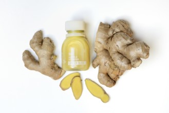 Ginger, ginger root and ginger shot