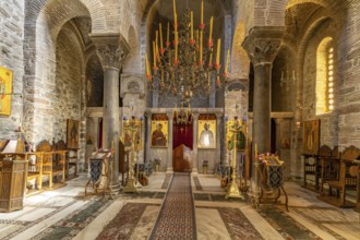 Catholic of Hosios Lukas Monastery, UNESCO World Heritage Site in Steiri, Greece