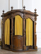 Interior photos in St. Salvator Cathedral in Fulda, officially High Cathedral in Fulda, center of