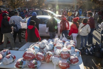 Detroit, Michigan, USA - 22 November 2025 - The Kappa Detroit Foundation distributed frozen turkeys