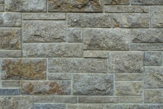 Natural stone wall, wall background, allover pattern, structure, Germany