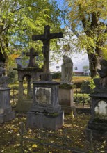 Old tombs at the castle cemetery at the Michaelskapelle, Bad Godesberg, Bonn, North