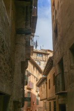 Historic buildings in medieval village of Albarracín, Teruel province, Aragon, Spain