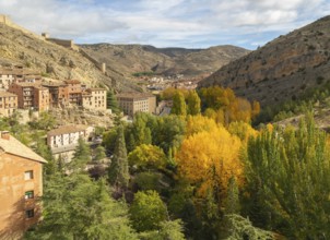 Historic buildings in medieval village of Albarracín, Teruel province, Aragon, Spain