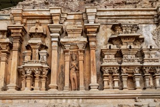 Close-up of ancient architectural reliefs, The Temples of Polonnaruwa in Sri Lanka