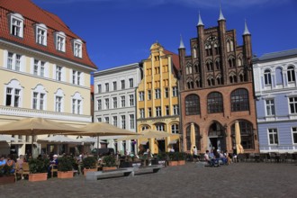 Der Alte Markt (Nordseite), Stralsund, Vorpommern-Rügen District, Mecklenburg-Western Pomerania,
