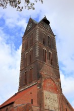 St. Mary's Church, also St. Mary's Church, center of the old town of Wismar, Northwest Mecklenburg