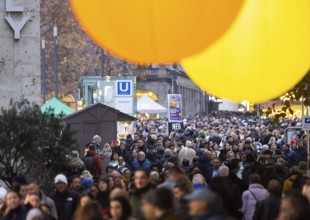 Stuttgart glows in 2025. Long shopping night in the city center. Light installations and other
