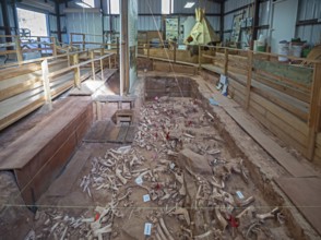 Beulah, Wyoming - The Vore Buffalo Jump, a sinkhole used by Plains Indians as a trap for bison from