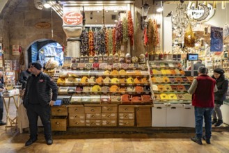 The Egyptian Bazaar Misir Çarsisi or Spice Bazaar in Eminönü, Istanbul, Turkey
