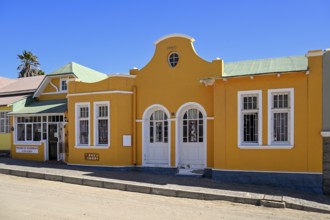 Colonial house facade in the Bergstraße, Lüderitz, Karas region, Namibia