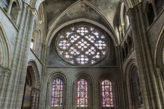 Interior view, Notre-Dame Cathedral, Lausanne, Switzerland