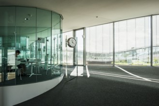 Interior view, Rolex Learning Centre, École polytechnique fédérale de Lausanne, EPFL, Lausanne,