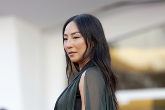 Venice, Italy - 2 September 2025: Greta Lee during the red carpet of - A house of Dynamite - during