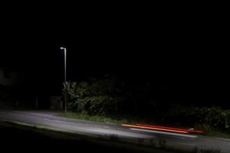 Street at night, long exposure, Germany