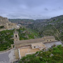 Church of San Pietro Caveoso, cave settlement, cave dwellings, houses, Sassi, Matera, Unesco World