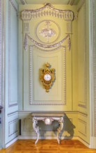 Interior design and exhibition rooms in the Würzburg Residence, imposing 18th century palace with