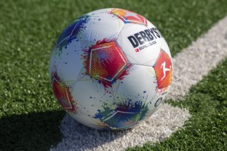 Close-up of the 2025/26 Bundesliga match ball (symbolic image)