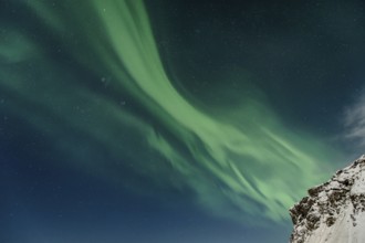Northern Lights, Close to Vik, Ring Road, Mountains, Frost, Winter, Cold, Snow, Night, Iceland*