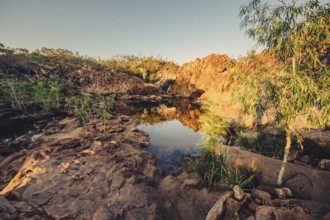 Sunrise Edith Falls in northern Australia, Australia