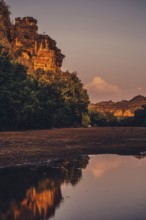 Special light atmosphere in the outback at Windjana Gorge National Park in Australia